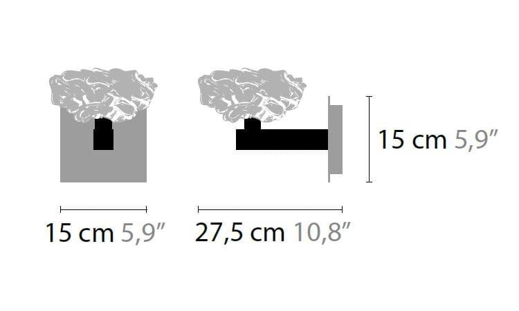 Стеклянный настенный светильник с фиксированной рукояткой ILFARI Flower From Amsterdam ARCH-00085296 - Вид №1