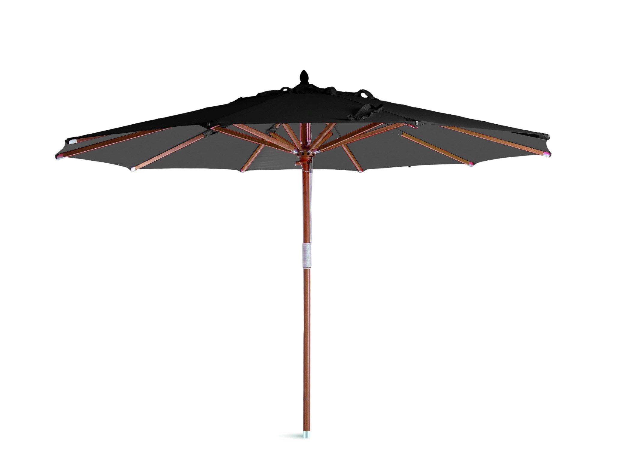 Круглый зонтик из массива дерева и акриловой ткани Unopiù LIPARI ARCH-00130808 - Вид №2