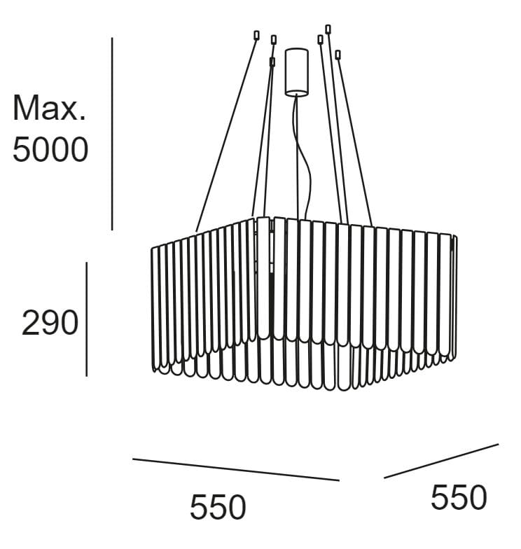 Подвесной светильник из поликарбоната LedsC4 Скарлетт ARCH-00105948 - Вид №9
