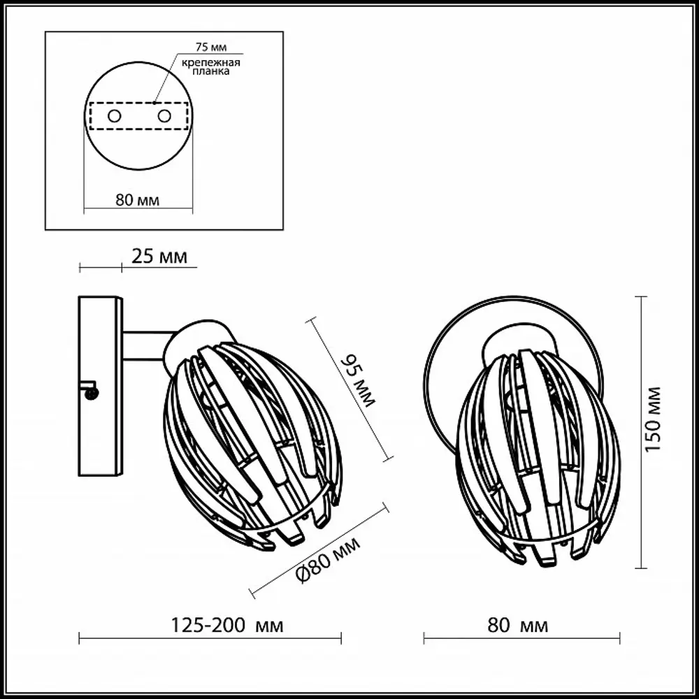 Спот Akra 1xG9x33 Вт, пластик, цвет хром/белый 15103791 STLM-2005655 Santreyd  - Вид №2