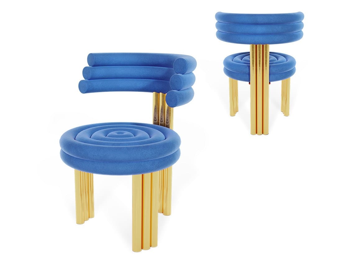 Мягкий стул для ресторана Essential Home Hollywood Glamour ARCH-00143605 - Вид №11