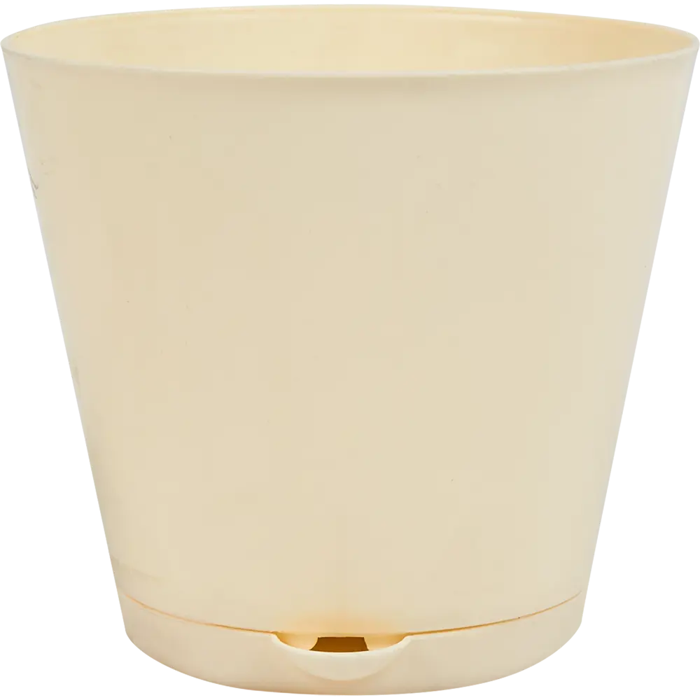 Горшок цветочный Ingreen Easy Grow ø12 h19 см v0.7 л пластик сливочный 3 шт STLM-2139383