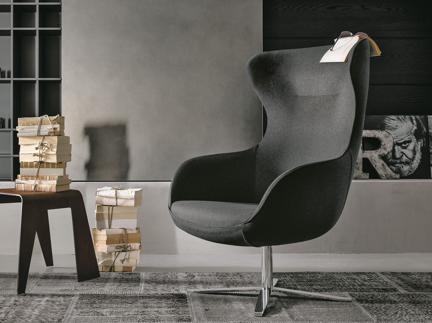 Вращающееся кресло с высокой спинкой VALENTINI MAYA ARCH-00073418 - Вид №1