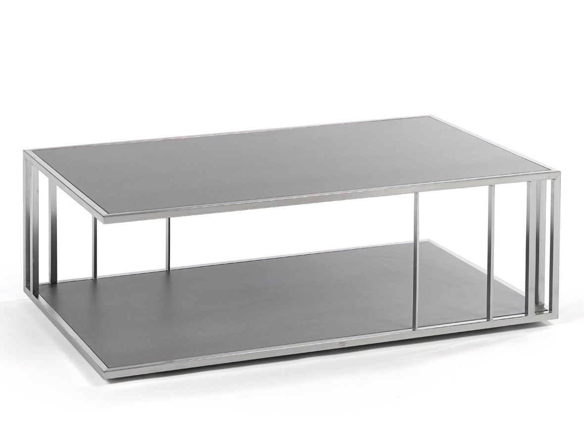 Низкий прямоугольный журнальный столик с журнальной стойкой FISCHER MÖBEL Люкс ARCH-00142522