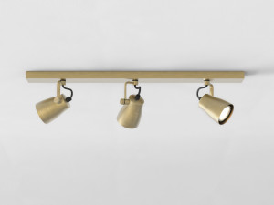 Несколько регулируемых потолочных алюминиевых прожекторов