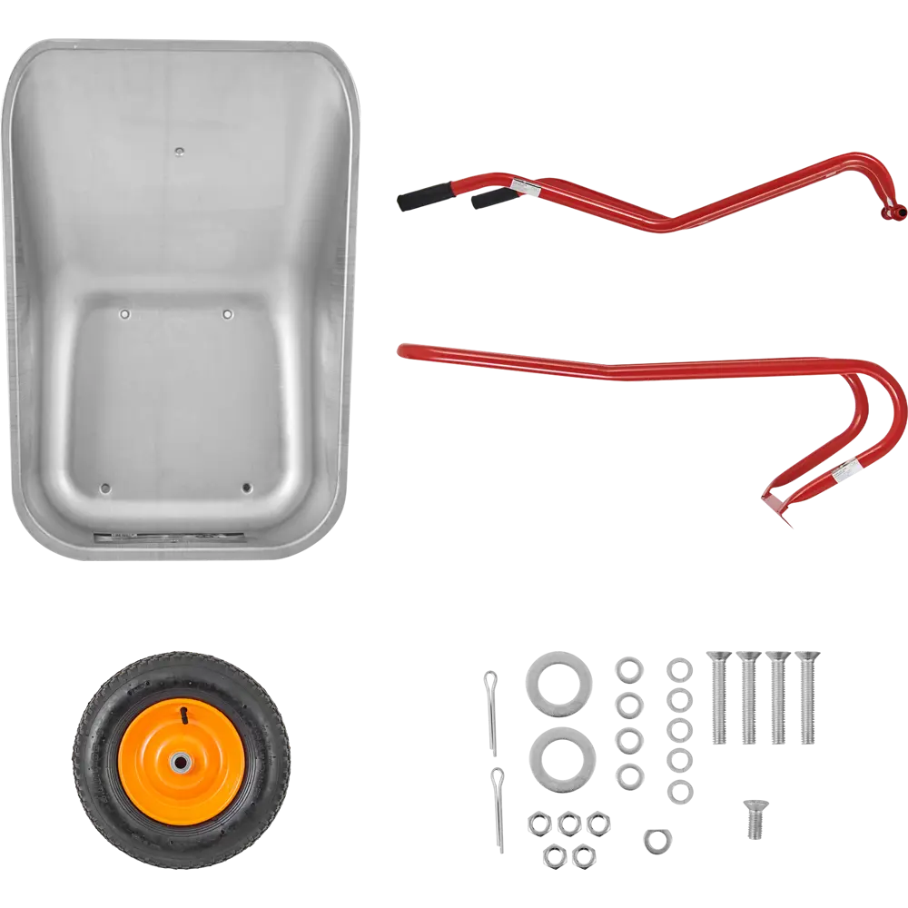 Тачка садовая двухколёсная усиленная 320 кг 90 л СТРОЙМАШ STLM-2168611 - Вид №2