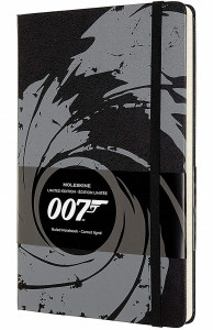523627 Блокнот "Le James Bond" Large, 96 листов, в линейку, черный Moleskine