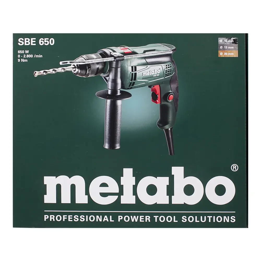 Дрель ударная Metabo SBE 650, 600671850, 650 Вт STLM-2080956 - Вид №4