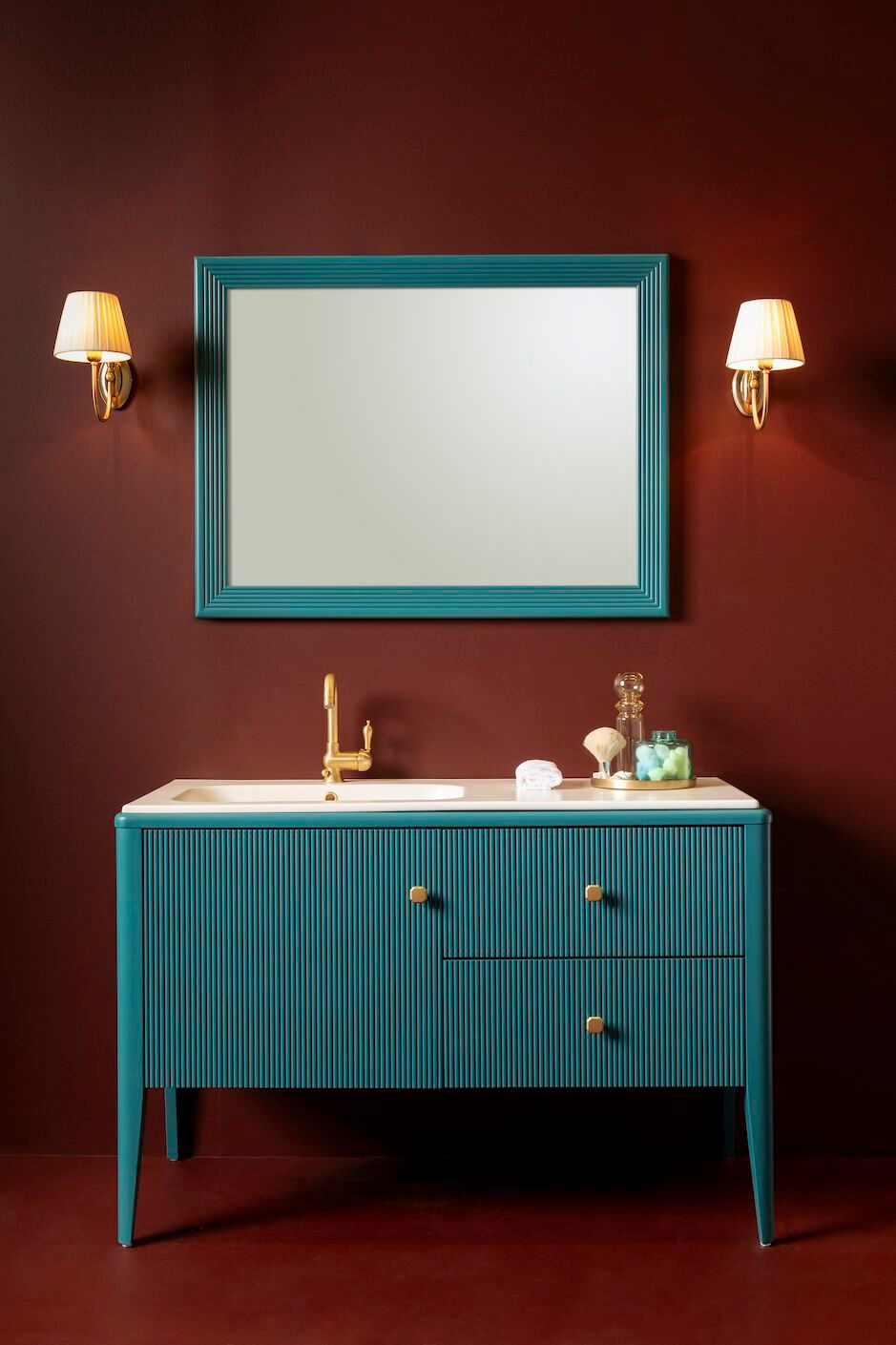 Напольный умывальник с зеркалом Gaia Mobili Contemporary ARCH-00081972 - Вид №1