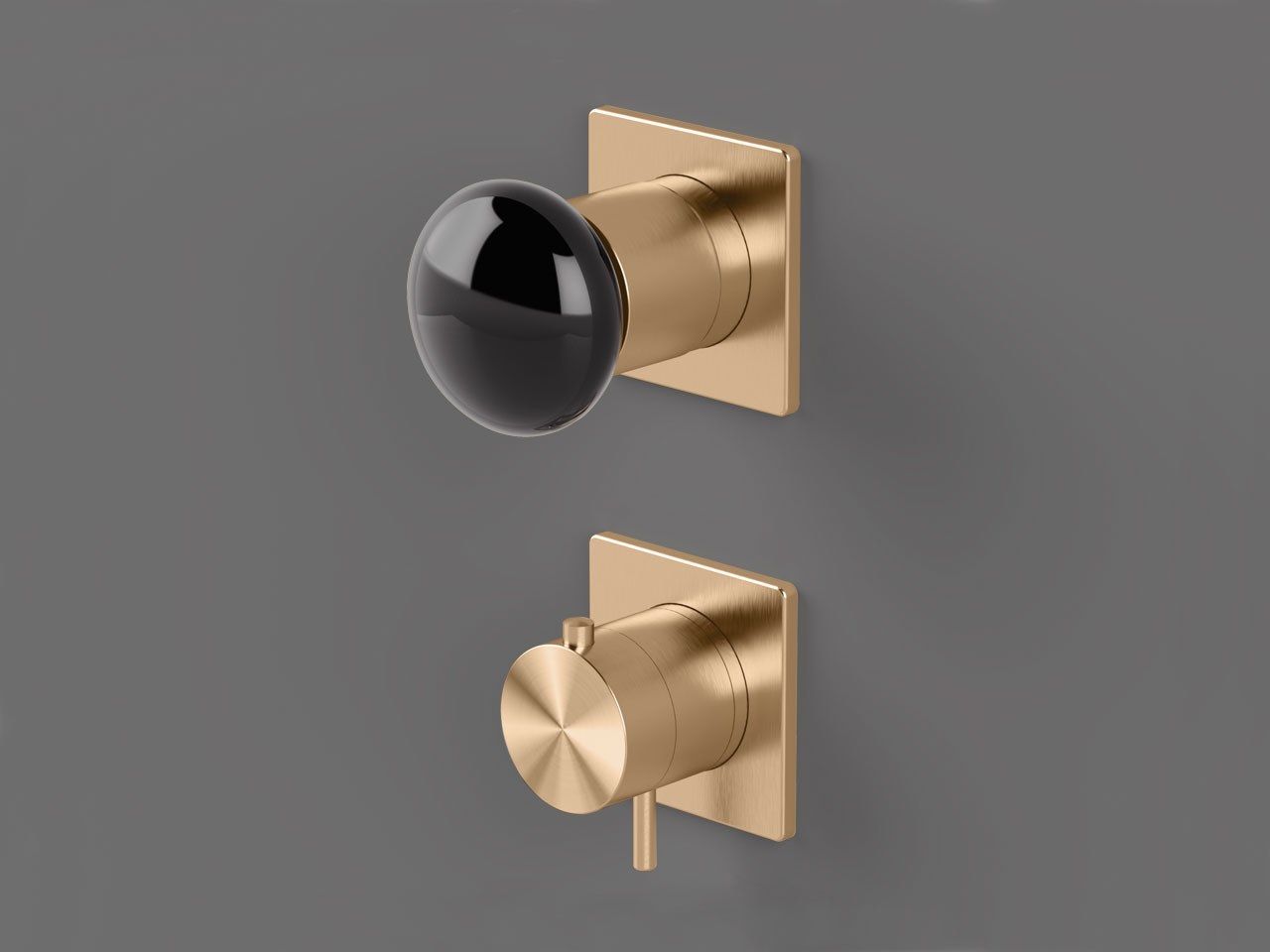 Термостатический смеситель для душа с 2 отверстиями и переключателем Radomonte Mirò ARCH-00094640 - Вид №8