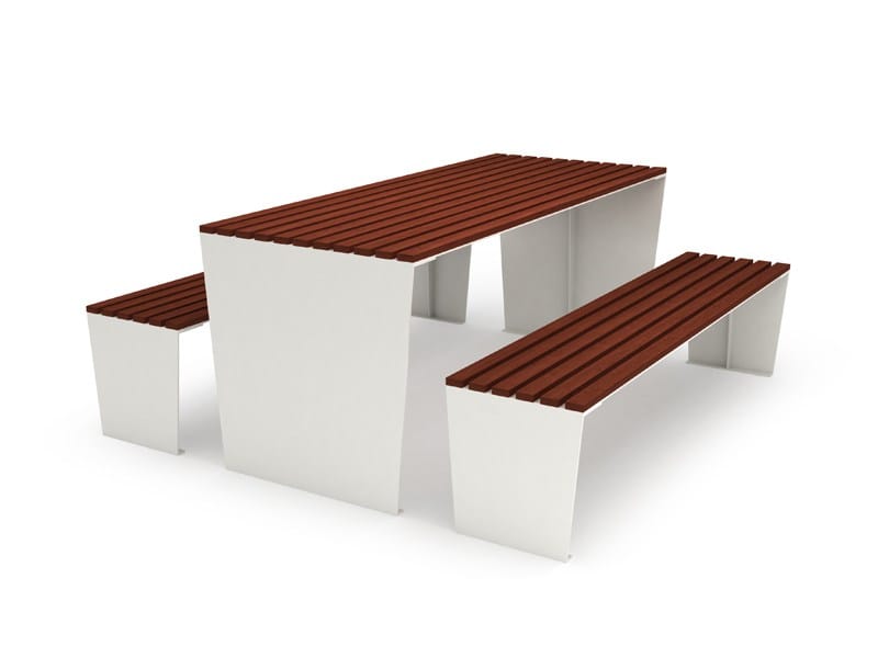 Прямоугольный стальной стол для общественных мест LAB23 Мэрилин ARCH-00045257 - Вид №1