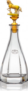 10552245 Cristal de Paris Графин Cristal de Paris для виски "Конь" 1л (янтарь) Хрусталь