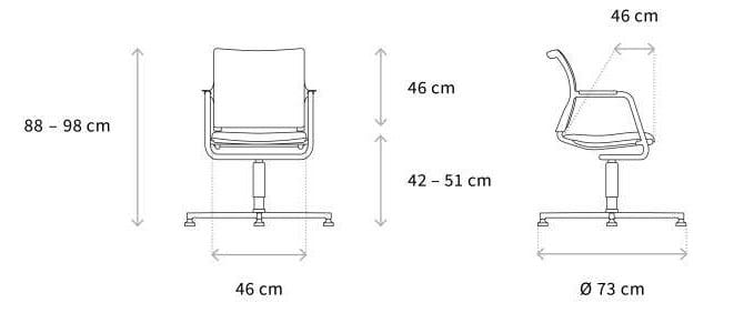 Спицевое вращающееся кресло с подлокотниками Wagner ARCH-00153196 - Вид №4