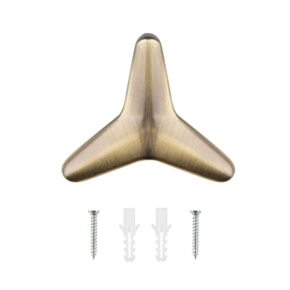 Мебельный крючок N00-N00-AB 13 см ЦАМ бронза EDSON STLM-2090660 - Вид №2