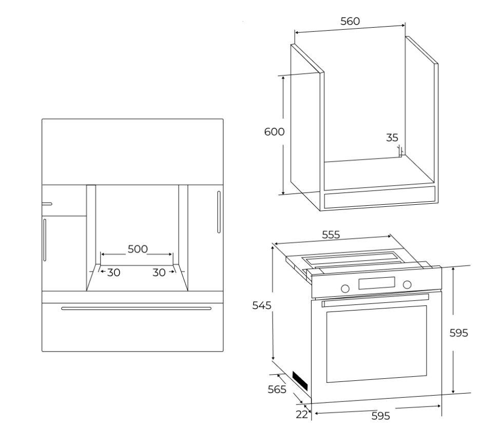9057806 Электрический духовой шкаф Delvento V6ER16001 бежевый STDN-0002447 - Вид №5