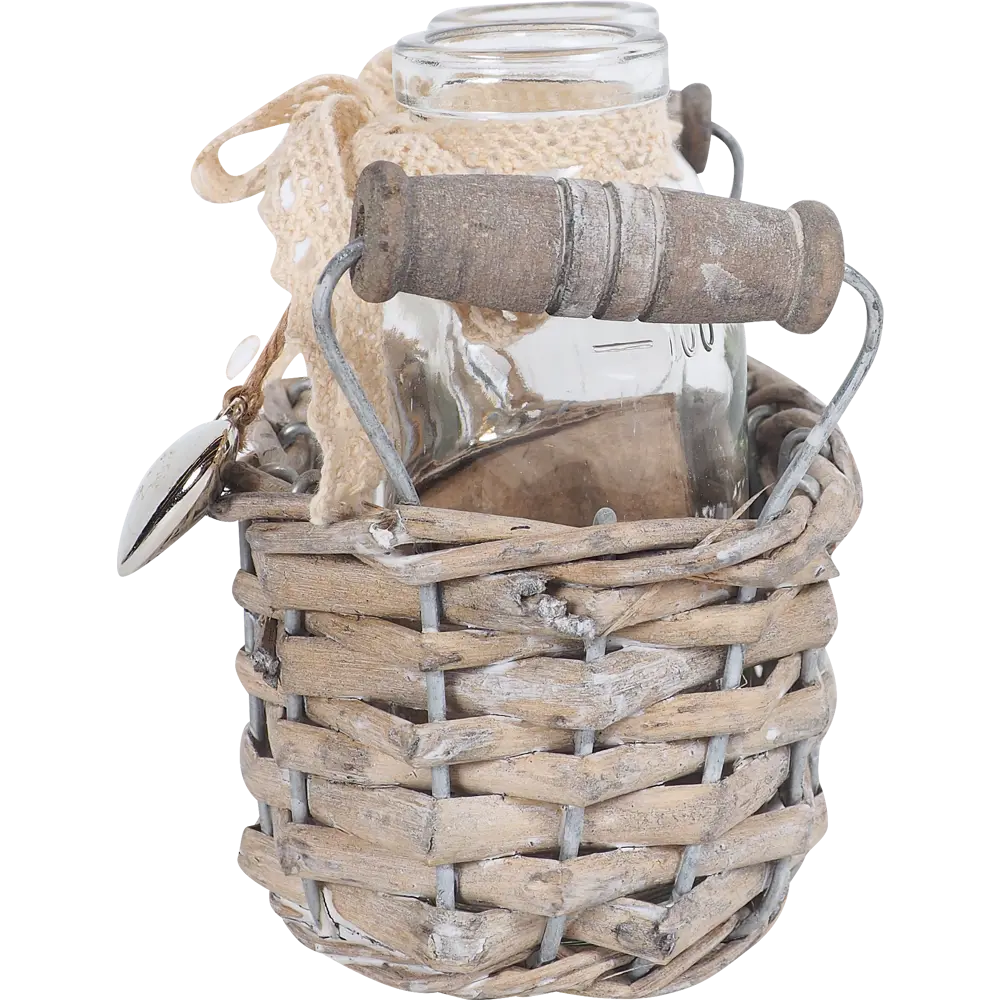 Украшение новогоднее «Корзинка с подсвечником», 16х8х11 см Santreyd STLM-2199778 - Вид №2