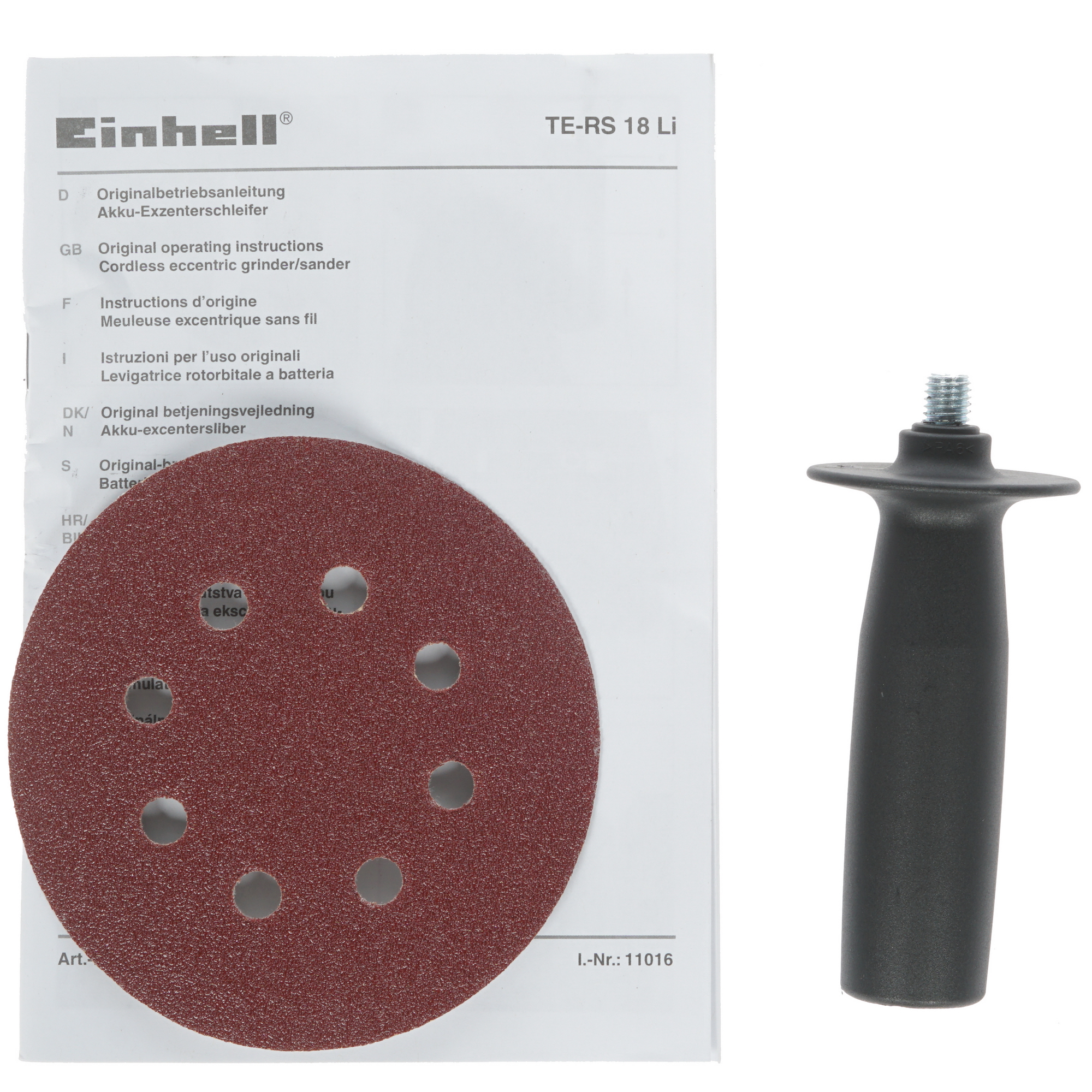 Эксцентриковая шлифмашинка Einhell TE-RS 18 Li-Solo Power X Change 18V  , Без ЗУ, Без АКБ 8119201 STDN-0099404 - Вид №6