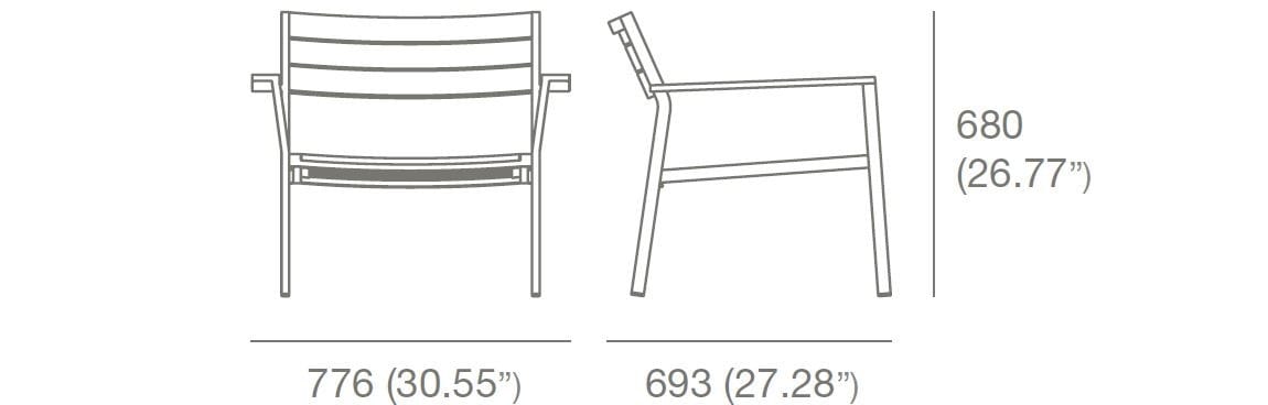 Алюминиевое кресло с порошковым покрытием Case Eos ARCH-00108936 - Вид №19