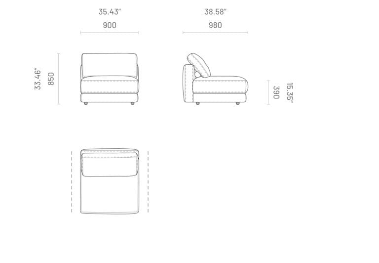 Модульный диван Domkapa EDWARD ARCH-00073709 - Вид №4