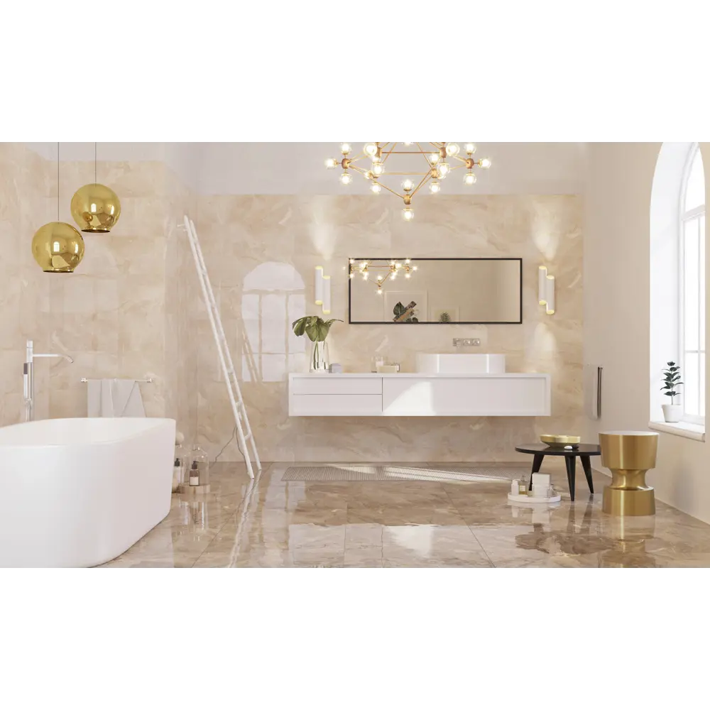 Керамогранит Golden Tile Meloren 59.5x59.5 см 1.062 м² цвет бежевый STLM-2120478 - Вид №1
