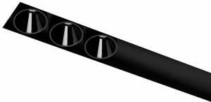 Arkoslight Алюминиевый потолочный линейный световой профиль для точечных светильников Black foster custom