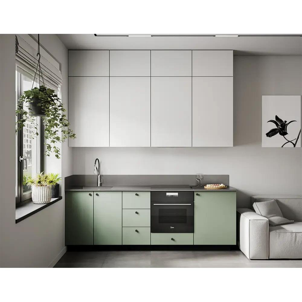 DELINIA ID Фасад кухонный София грин - матовый зеленый для современной кухни 85183196 STLM-0059575 - Вид №5