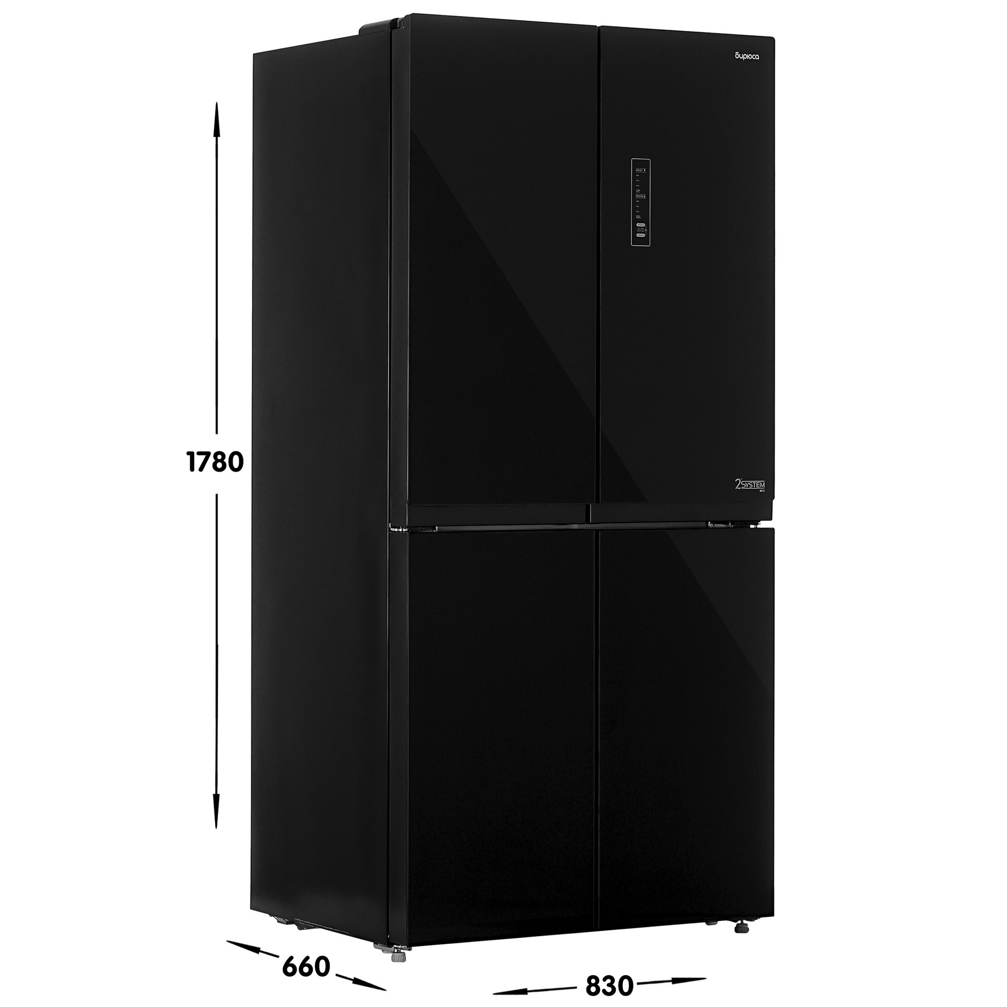 8178852 Холодильник многодверный   Бирюса CD 466 BG черный STDN-0100240 - Вид №6