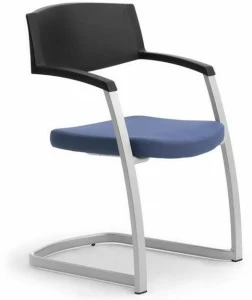Leyform Консольный стул из стали, ткани и полипропилена  0590