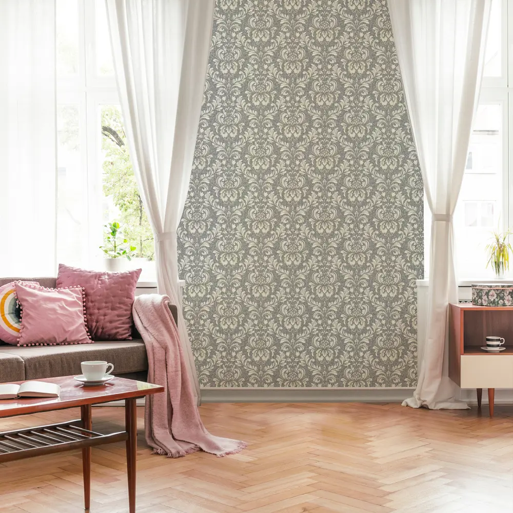 Обои бумажные Elysium Беркли серые 0.53 м 84508 STLM-2121213 - Вид №3