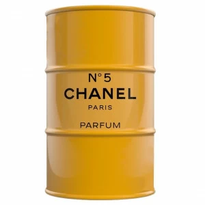 Бочка металлическая декоративная Chanel №5 Yellow M STARBARREL  045310 Желтый