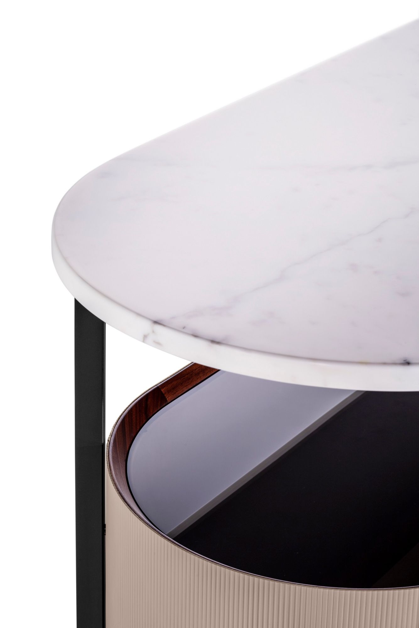 Шкаф с кожаной обивкой и мраморной столешницей Poltrona Frau коллекция-мебель и аксессуары ARCH-00147073 - Вид №7