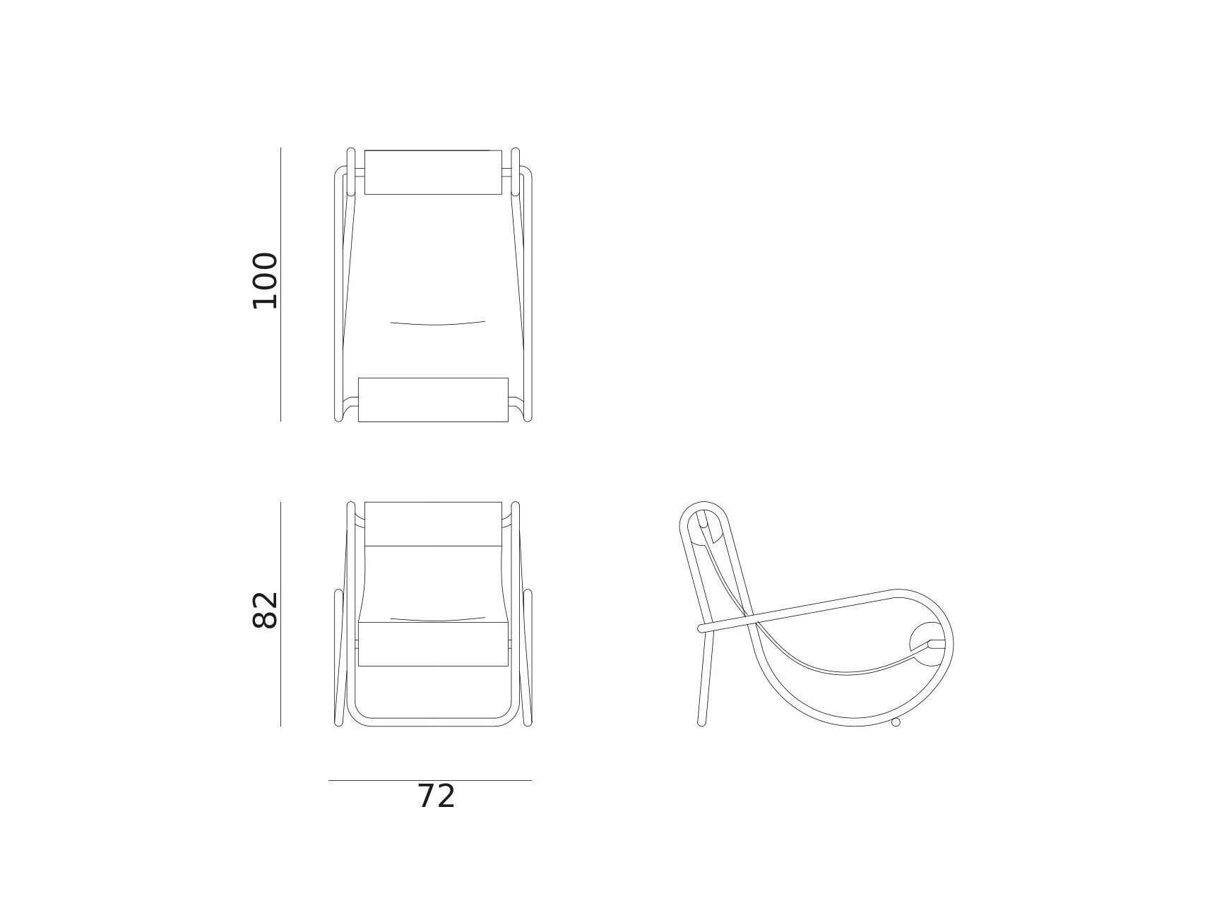 Шезлонг с подлокотниками Exteta Jacquemus + Exteta Special Re-Edition ARCH-00138653 - Вид №15