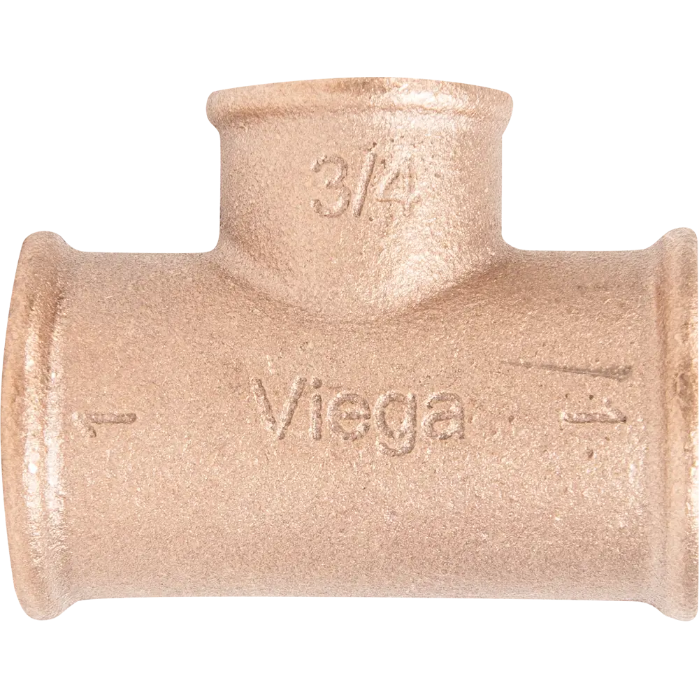 Тройник Viega 264420, внутренняя резьба, 1x3/4x1", бронза 264420 STLM-2149130 - Вид №1