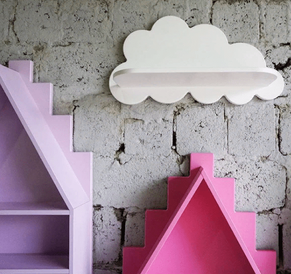 Полка-облако детская большая голубая "Амстердам" МАНДАРИН АМСТЕРДАМ 179510 Синий Santreyd  - Вид №6