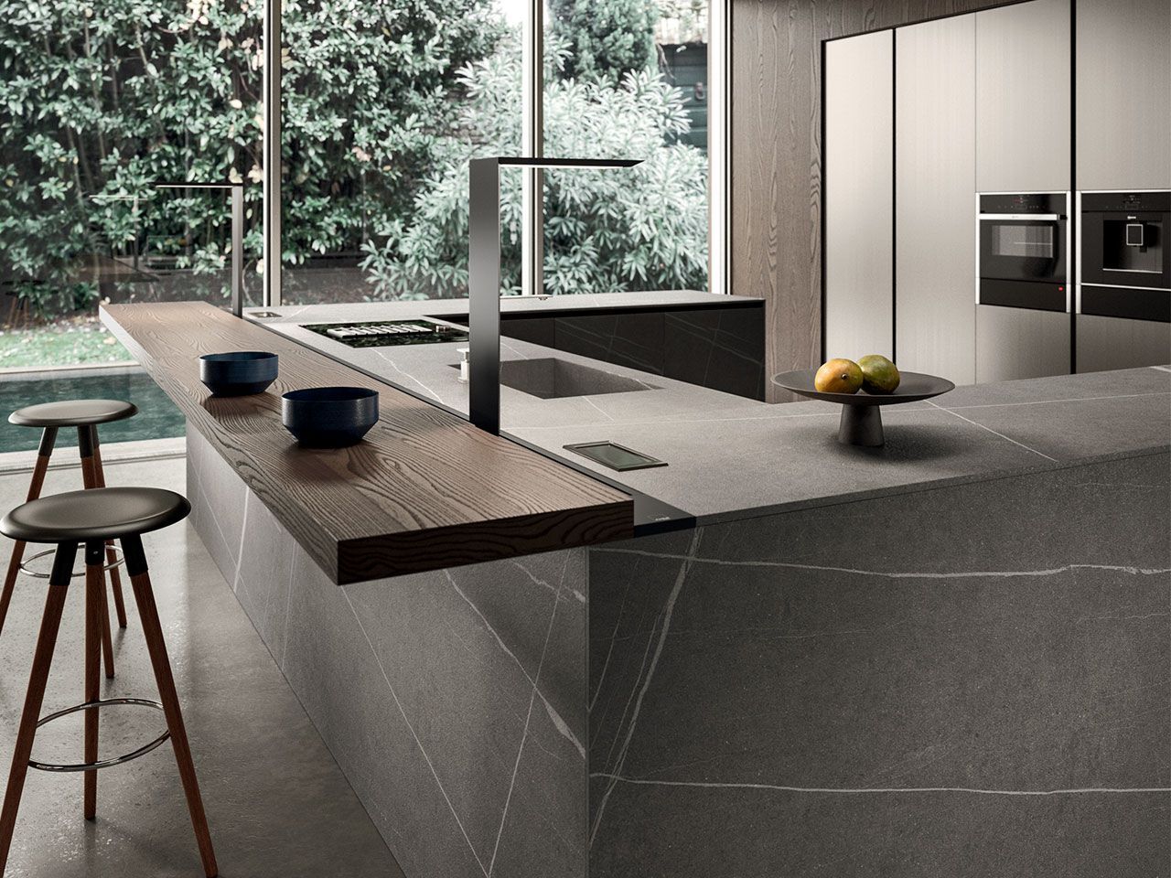 Встроенная кухня с островом Arrital Ak_04 ARCH-00032596 - Вид №1