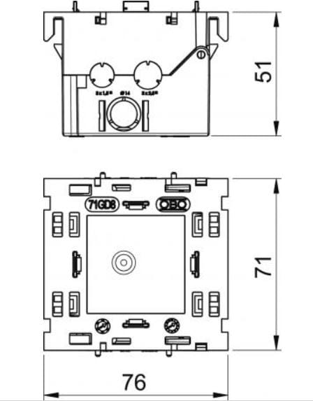 Кассета для электрической системы OBO Bettermann BlackLine ARCH-00145077 - Вид №4