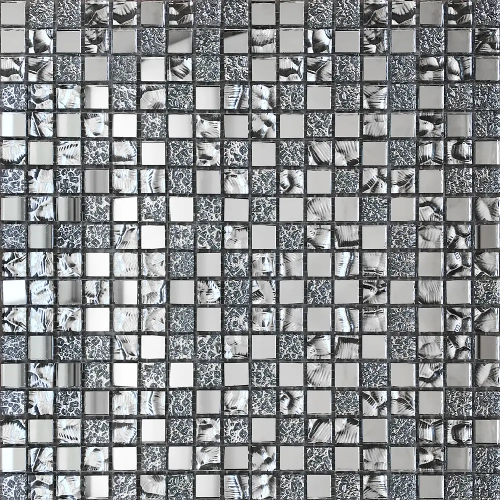 Мозаика стеклянная Artens Silver 29.7x29.7 см цвет серый STLM-2150632 - Вид №2