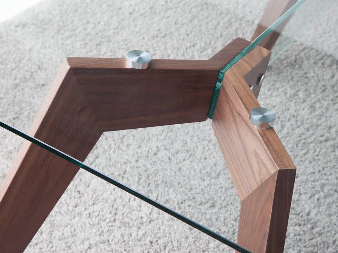 Прямоугольный стол для гостиной из дерева и стекла Angel Cerda Loft Tendencia ARCH-00032099 - Вид №3