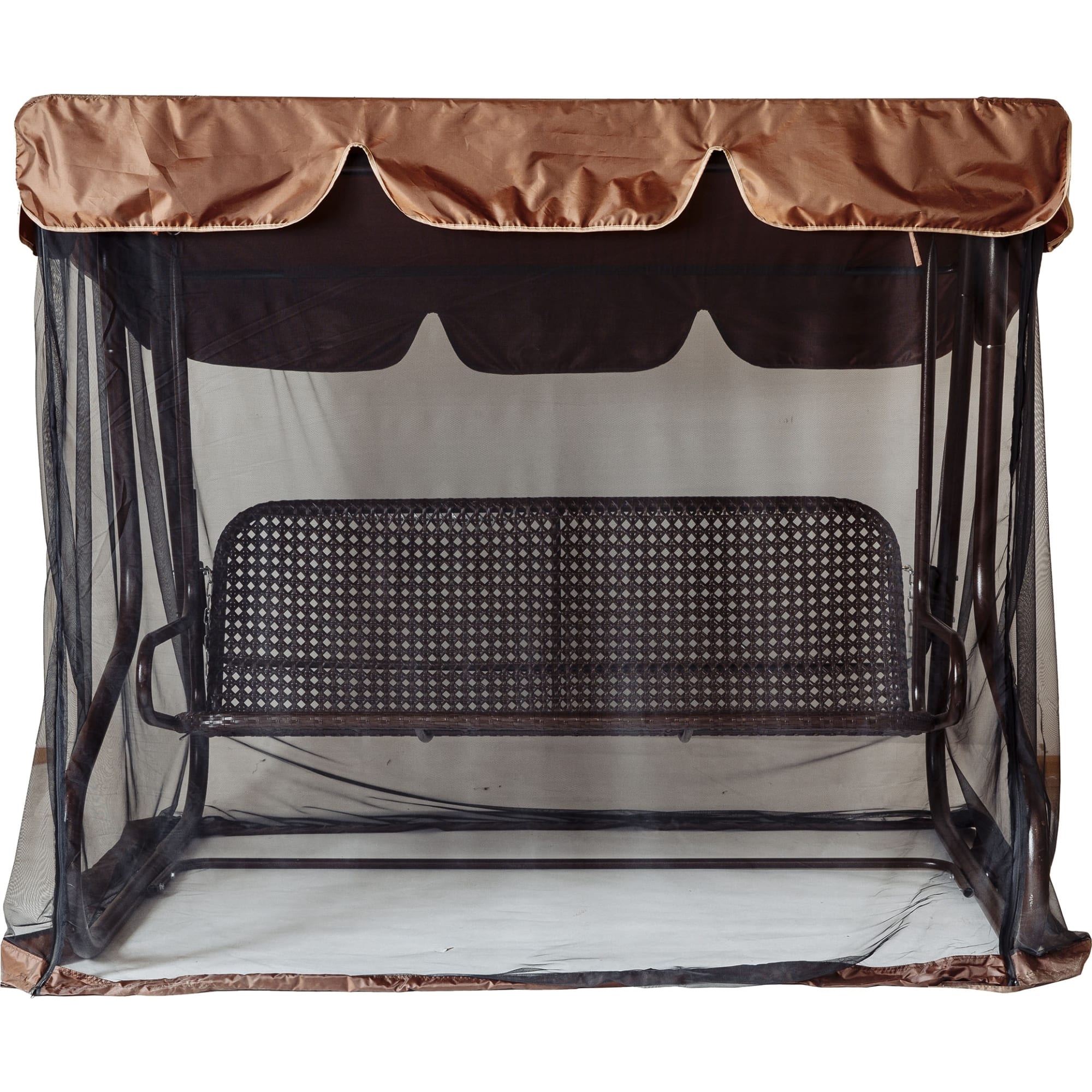 83428644 Чехол для садовых качелей с москитной сеткой 145x170x214 см, цвет коричневый Santreyd 