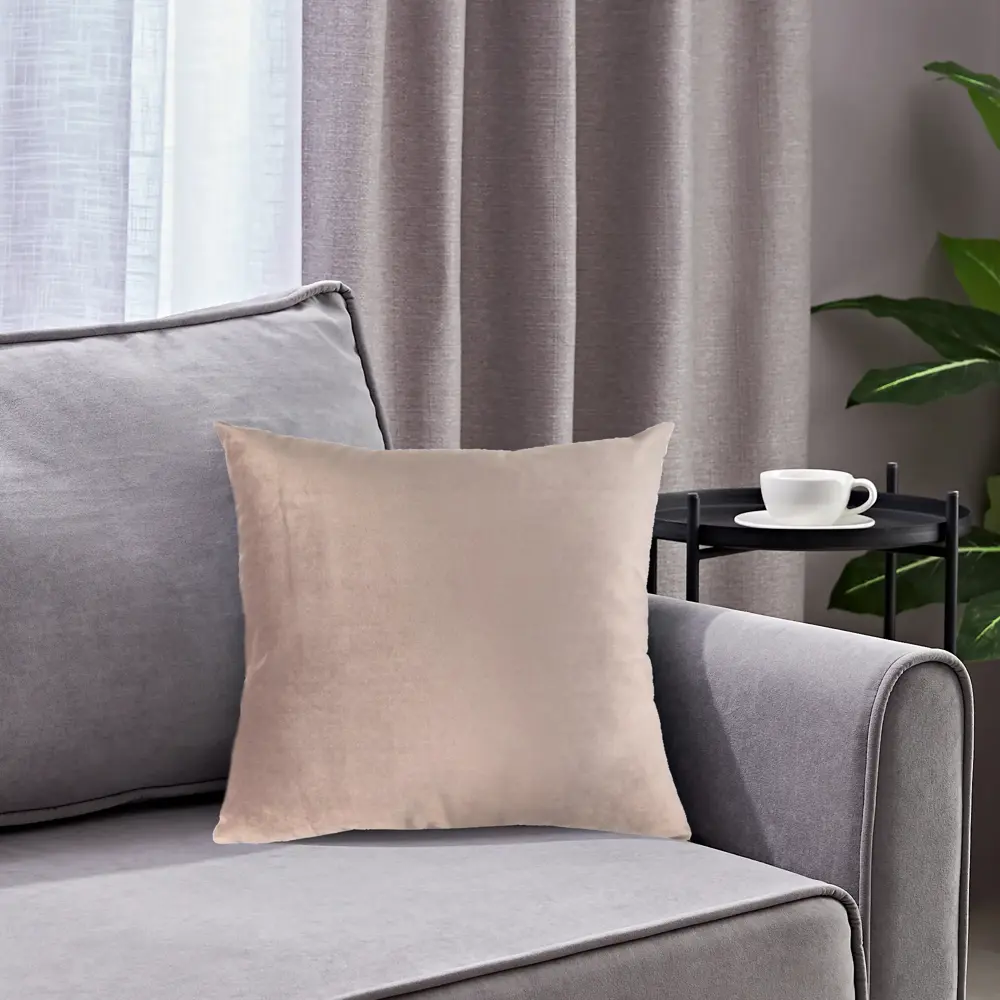 Декоративная подушка Seasons Fossil 4 45x45 см цвет серо-розовый 89426665 STLM-2035981  - Вид №4