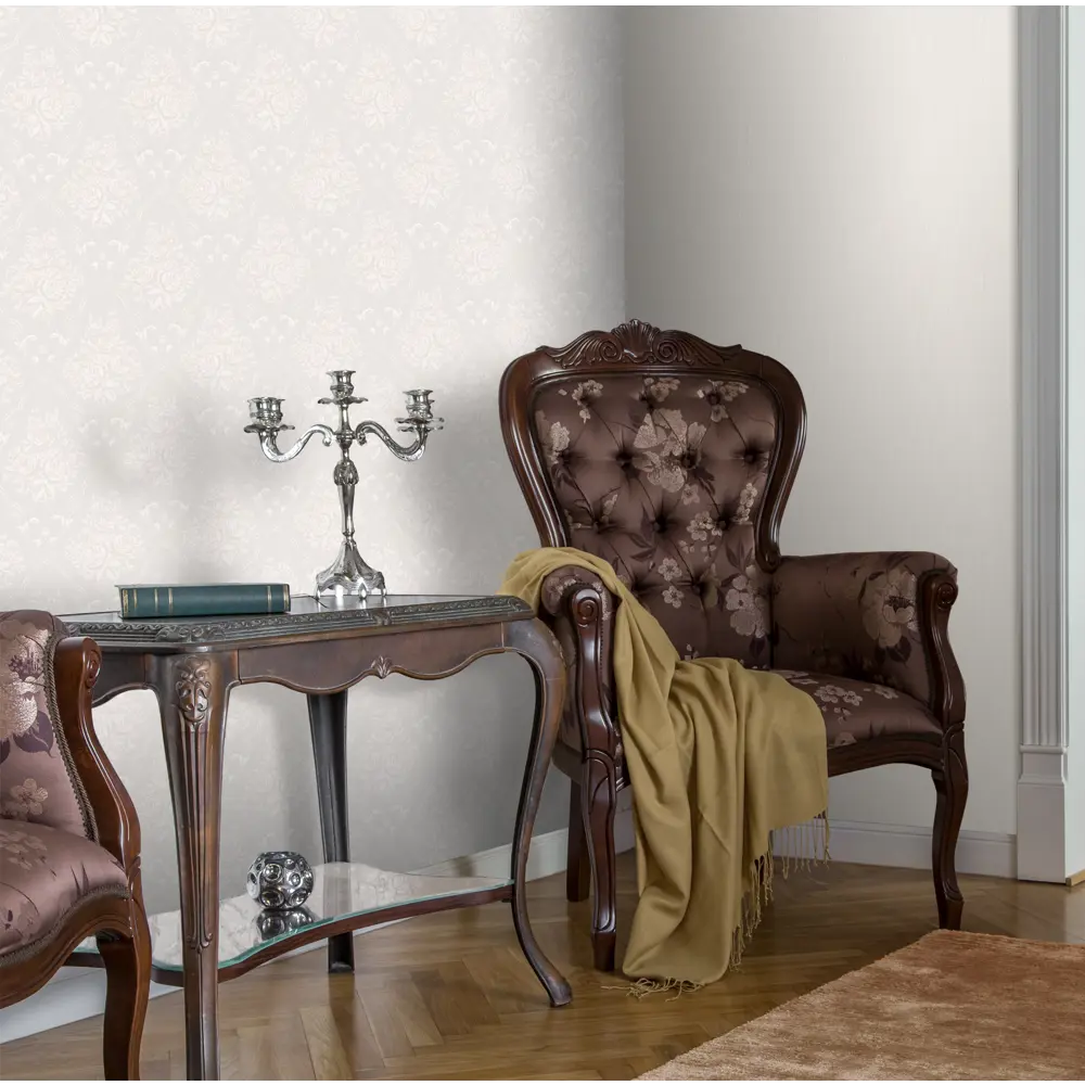 Обои флизелиновые Inspire Chateau uni бежевые 1.06 м Paper 2 STLM-2087600 - Вид №3