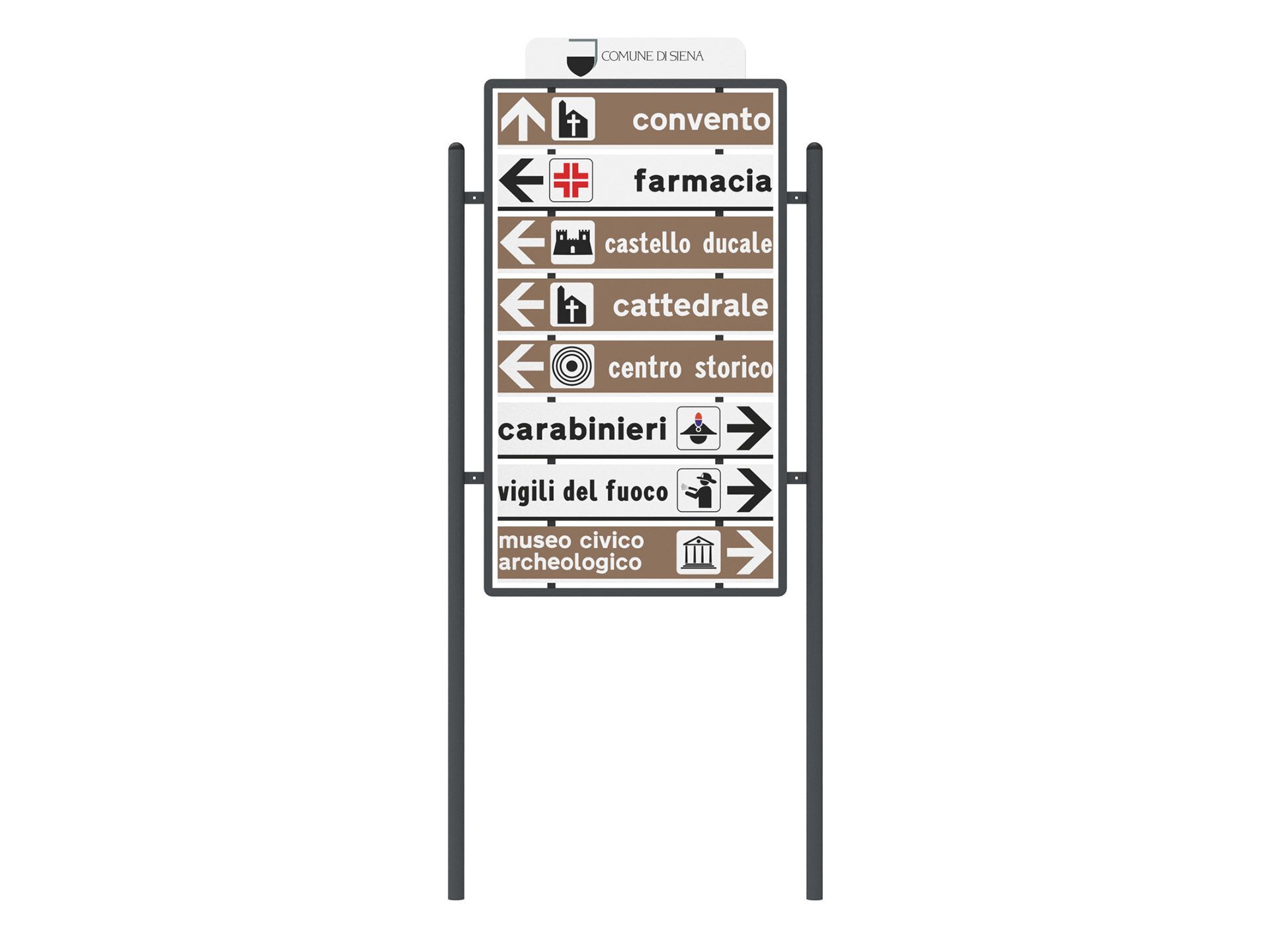 Металлический сигнальный тотем Lazzari SIENA ARCH-00067253 - Вид №1