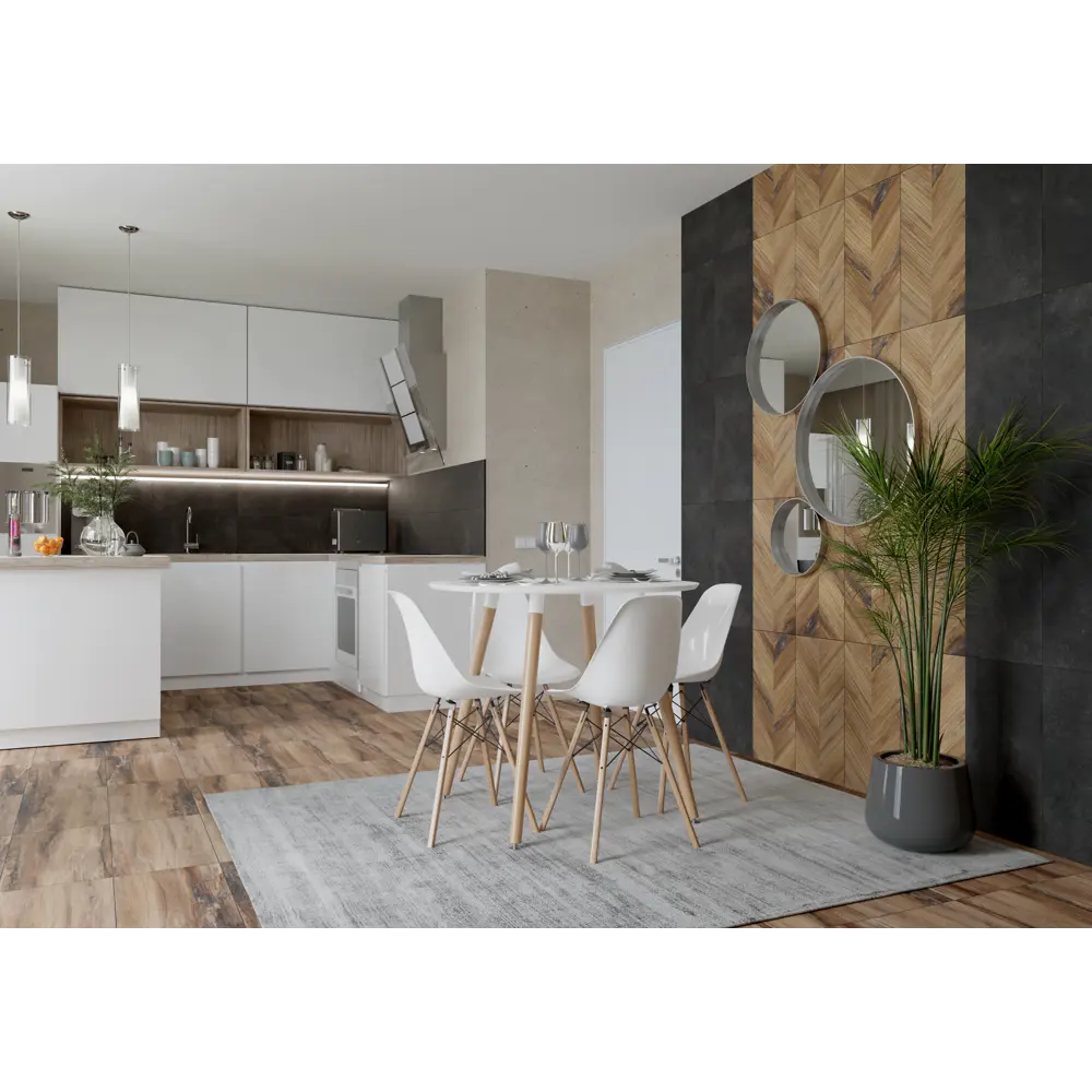 Керамин Студио — настенная плитка 60×30 см с рельефной фактурой 88923928 STLM-1515331 - Вид №6