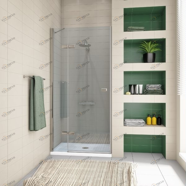 Душевая дверь в нишу 85x200 GK-862AP стекло прозрачное 6 мм GUTEWETTER TREND DOOR 85X200GK862AP