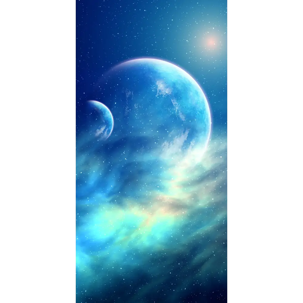 Фотообои «Две планеты» флизелиновые 100x200 см 25037 МОСКОВСКАЯ ОБОЙНАЯ ФАБРИКА Malex factory STLM-2057742