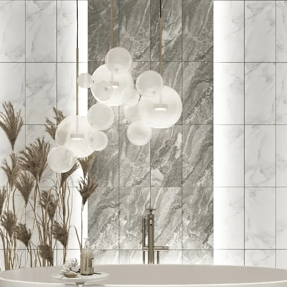 Настенная плитка Culto Asana Stone 20x40 см 1.2 м² цвет серый STLM-2006222