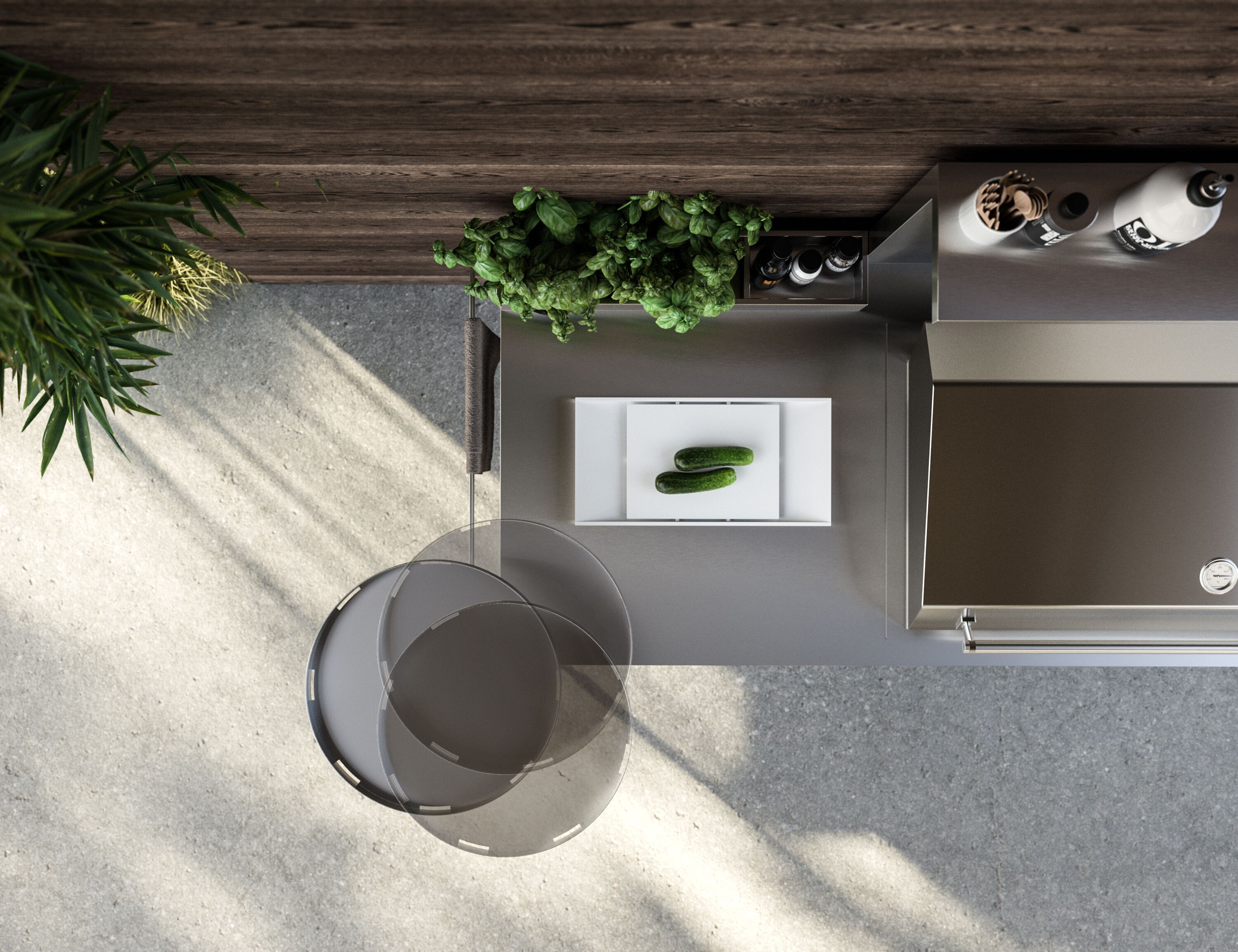 Наружная кухня из нержавеющей стали с барбекю Arrital Solaria ARCH-00021342 - Вид №3