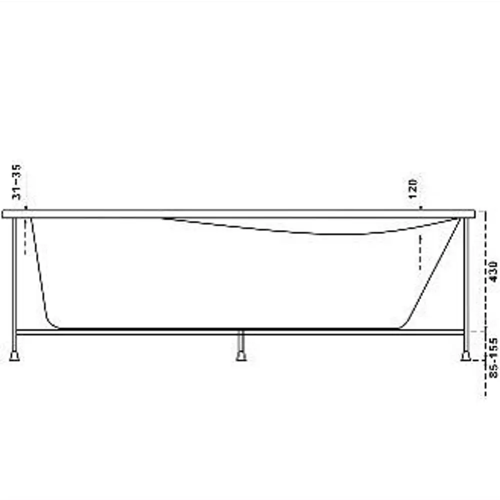 Ванна Jacob Delafon Odeon акрил 150х75 см STLM-2103456 - Вид №5