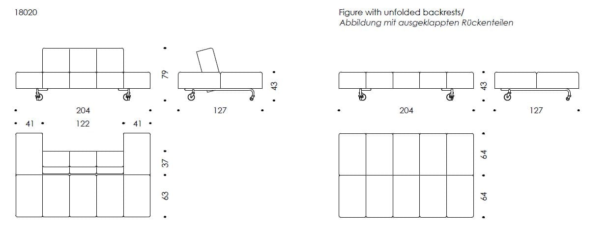Кожаный диван-кровать Wittmann PARTY LOUNGE ARCH-00038360 - Вид №2