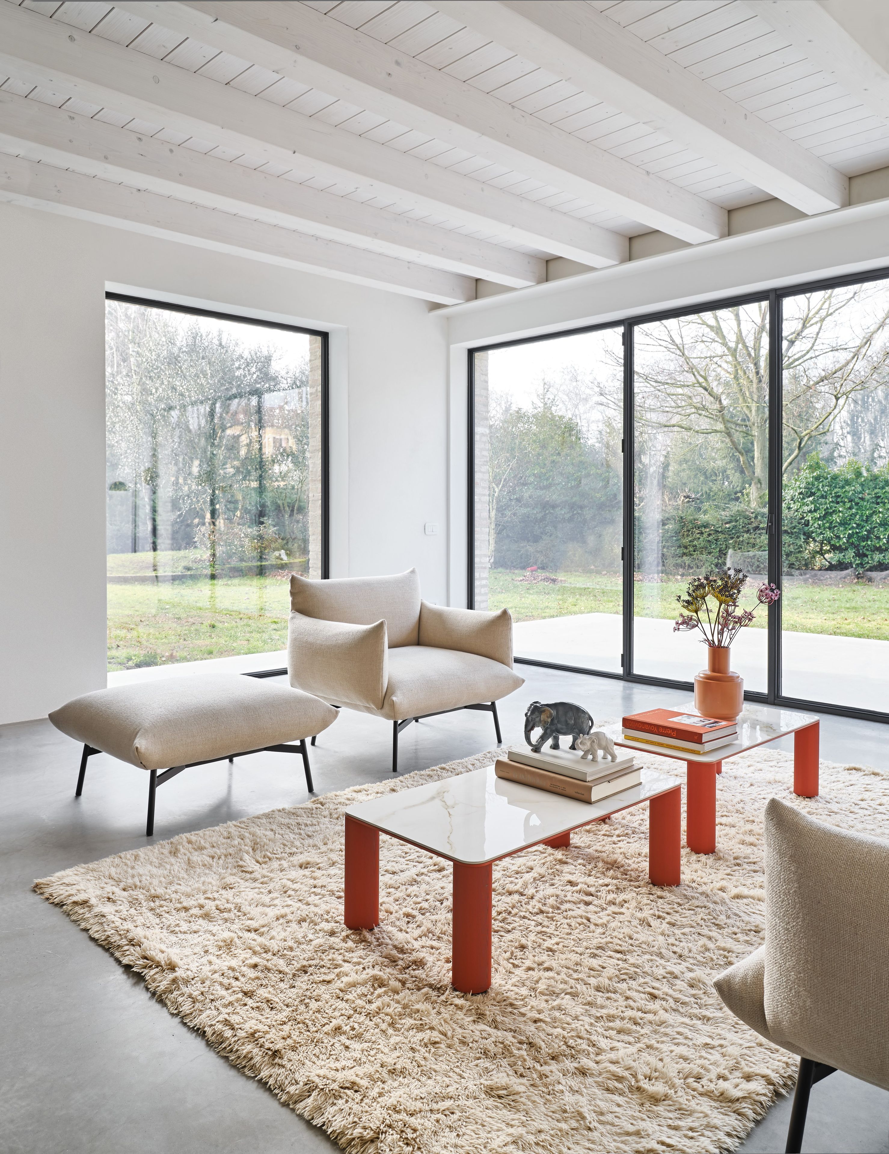 Прямоугольный пуф из ткани Midj площадь ARCH-00020934 - Вид №5